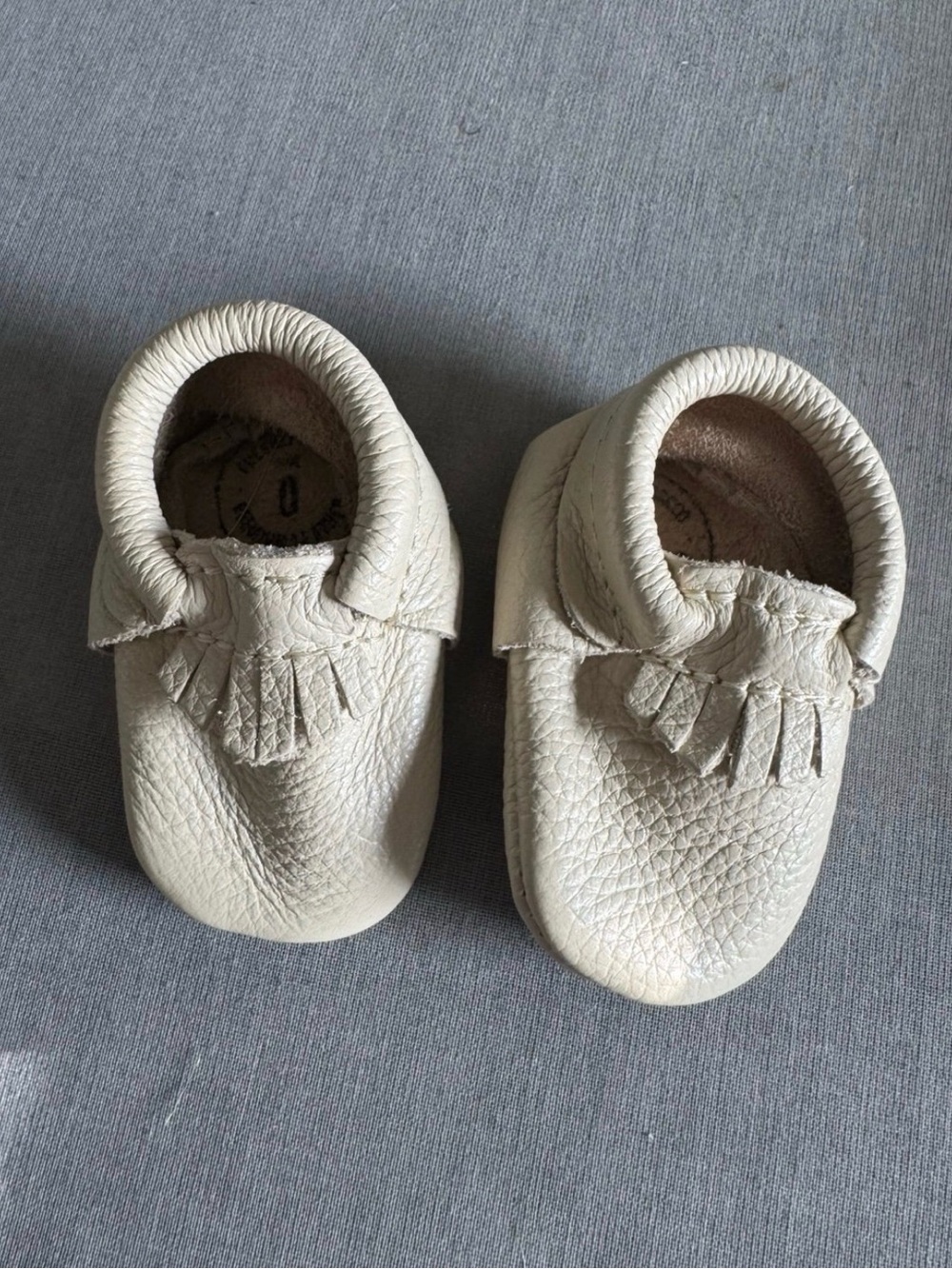 Freshly picked newborn moccasins
